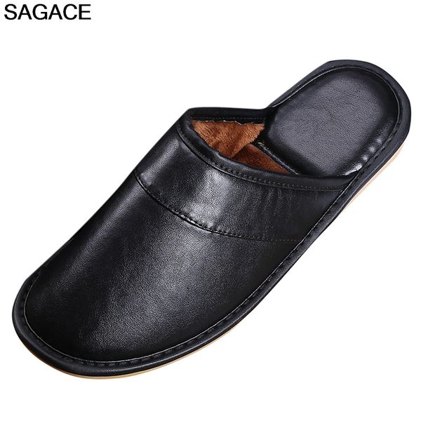 sagace mens slippers large size casual home shoes men plus velvet warm cotton slippers leather zapatos de hombre chaussure homme, Black
sagace mens slippers large size casual home shoes men plus velvet warm cotton slippers leather zapatos de hombre chaussure homme, Black