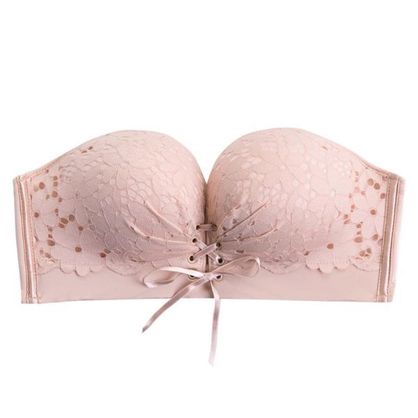 breathable wedding super gather strapless non slip with drawstrings anti impact padded summer invisible bra elastic lace, Red;black
breathable wedding super gather strapless non slip with drawstrings anti impact padded summer invisible bra elastic lace, Red;black
