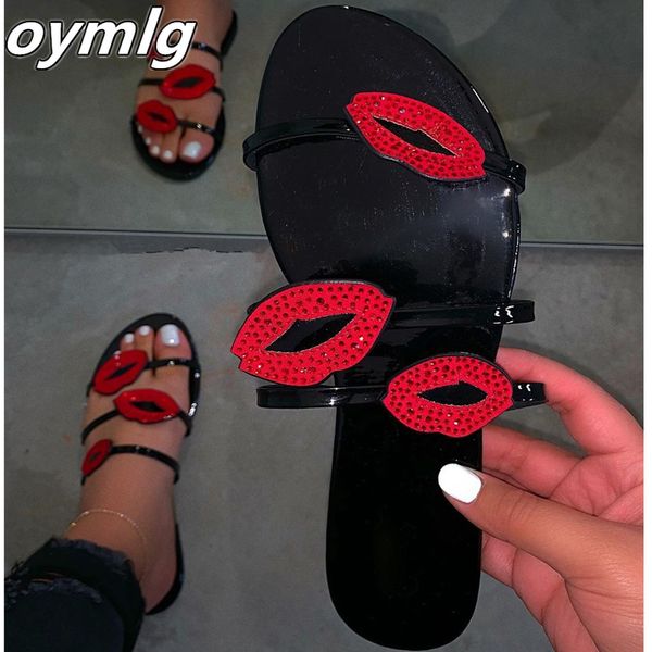 women's crystal slippers women lip flash flat shoes woman girl pu beach ladies slides fashion female large size summer 2020, Black
women's crystal slippers women lip flash flat shoes woman girl pu beach ladies slides fashion female large size summer 2020, Black
