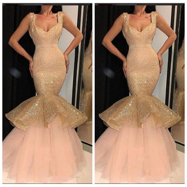 2020 spaghetti mermaid slim prom dresses tulle sweep train long women evening party gowns customized bandage back, Black
2020 spaghetti mermaid slim prom dresses tulle sweep train long women evening party gowns customized bandage back, Black