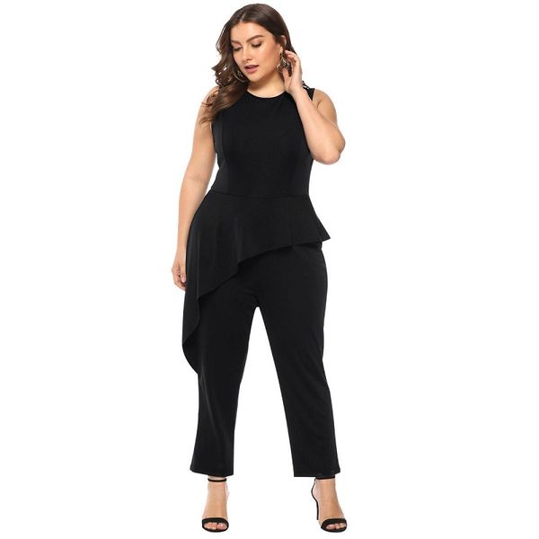 whzhm ruffles jumpsuit female rompers solid skinny plus size 3xl 4xl women playsuits sleeveless long pants women bodysuits, Black;white
whzhm ruffles jumpsuit female rompers solid skinny plus size 3xl 4xl women playsuits sleeveless long pants women bodysuits, Black;white