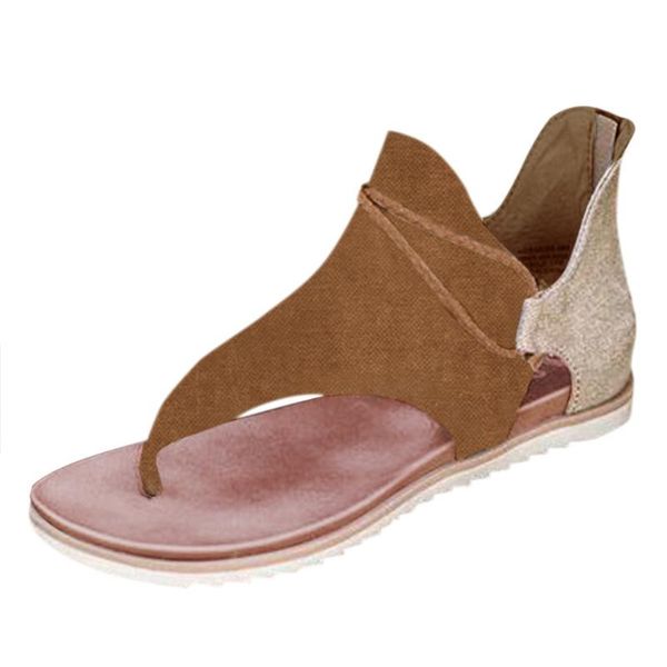 women summer heels sandals clip-toe shoes zipper comfy sandals flats lady casual beach sandalias de verano para mujer, Black
women summer heels sandals clip-toe shoes zipper comfy sandals flats lady casual beach sandalias de verano para mujer, Black