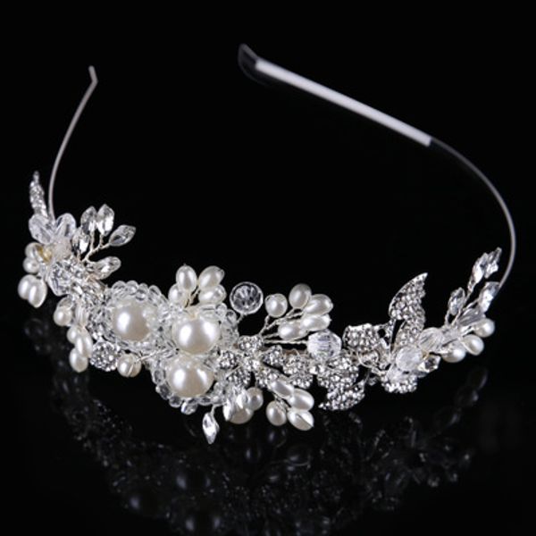 pearl bridal crowns handmade tiara bride headband crystal wedding diadem queen crown wedding hair accessories, Golden;white
pearl bridal crowns handmade tiara bride headband crystal wedding diadem queen crown wedding hair accessories, Golden;white