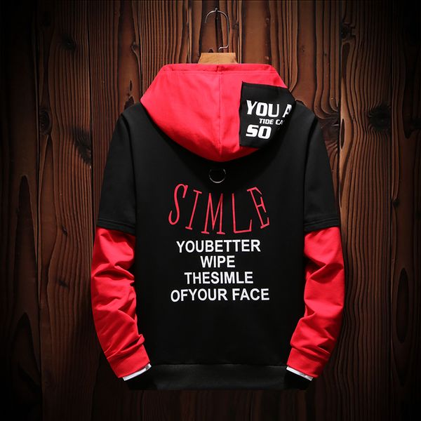 men sweatshirts street fashion 2019 new arrival spring and autumn student male hoodies fake two piece coat letter patchwork h10, Black
men sweatshirts street fashion 2019 new arrival spring and autumn student male hoodies fake two piece coat letter patchwork h10, Black