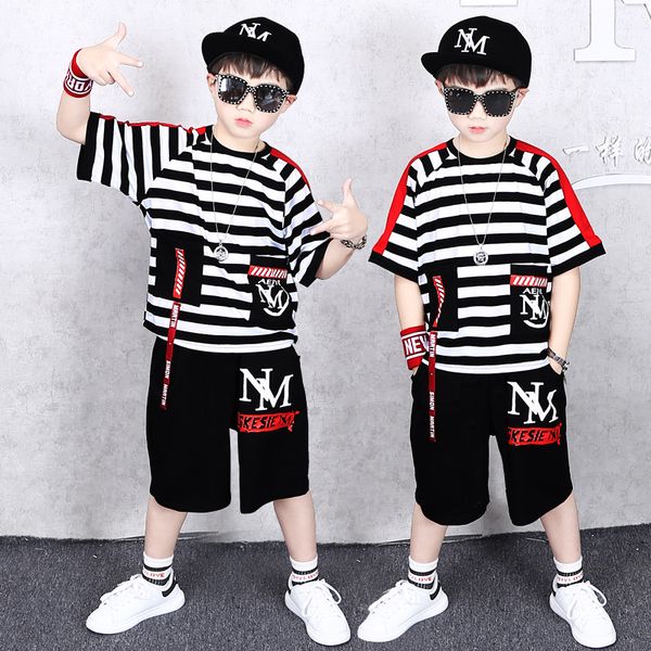 boys summer clothes boy clothing set summer fashion boutique set suit toddler hip hop striped t-shirt + shorts 4 to 15 years, White
boys summer clothes boy clothing set summer fashion boutique set suit toddler hip hop striped t-shirt + shorts 4 to 15 years, White