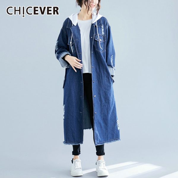chicever корейский узелок джинсовые женские тренч с капюшоном с длинным рукавом негабаритные повседневный hit цвет сыпучие coat женский 2020, Tan;black
chicever корейский узелок джинсовые женские тренч с капюшоном с длинным рукавом негабаритные повседневный hit цвет сыпучие coat женский 2020, Tan;black