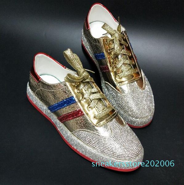 2019 men hip trainers shoes runway designer sneakers patent leather red red bottom rubber gold silver casual shoes 06s, Black
2019 men hip trainers shoes runway designer sneakers patent leather red red bottom rubber gold silver casual shoes 06s, Black
