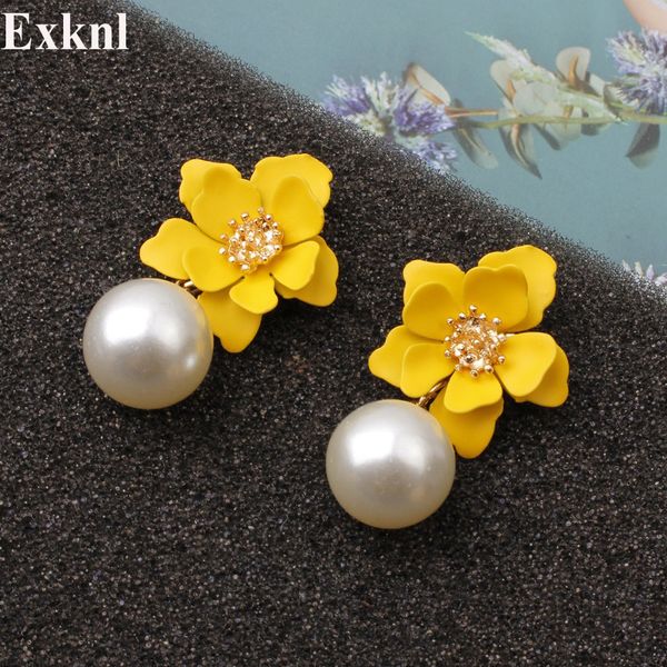 exknl party boho simulated pearl drop earrings for women 2019 wedding flower dangle bohemian fashion jewelry earrings women, Silver
exknl party boho simulated pearl drop earrings for women 2019 wedding flower dangle bohemian fashion jewelry earrings women, Silver