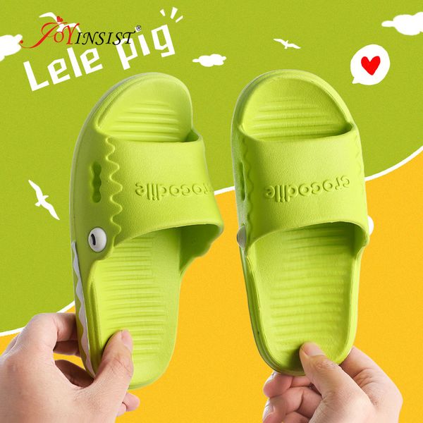2020 kids parents indoor slippers soft pvc children bathroom slipper anti-slip boys girls summer home floor slides comfortable, Black;grey