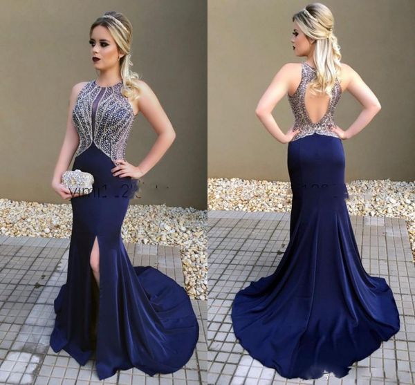 dark navy mermaid evening dresses hollow back side split major beading long formal prom party gowns robes de soirée vestidos de noche, Black;red
dark navy mermaid evening dresses hollow back side split major beading long formal prom party gowns robes de soirée vestidos de noche, Black;red