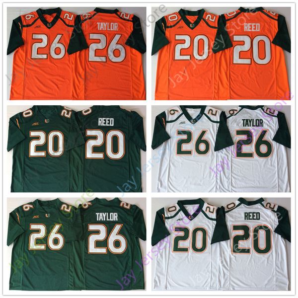 ncaa miami hurricanes football jerseys college 20 reed 26 sean taylor home away orange green white men size s-3xl, Black;red
ncaa miami hurricanes football jerseys college 20 reed 26 sean taylor home away orange green white men size s-3xl, Black;red