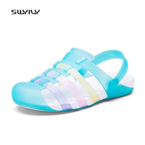 swyivy momen wading shoes breathable colorful jello beach slippers 2018 summer non-slip female aqua shoes soft beach hole sandal
swyivy momen wading shoes breathable colorful jello beach slippers 2018 summer non-slip female aqua shoes soft beach hole sandal