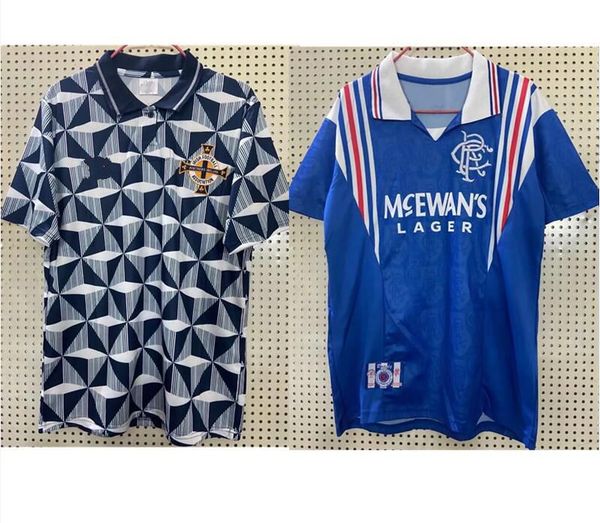 1996 97 glasgow rangers retro soccer jersey 92 93 northern ireland home blue #8 gascoigne #11 laudrup #9 mccoist #3 albertz football shirts, Black;yellow
1996 97 glasgow rangers retro soccer jersey 92 93 northern ireland home blue #8 gascoigne #11 laudrup #9 mccoist #3 albertz football shirts, Black;yellow