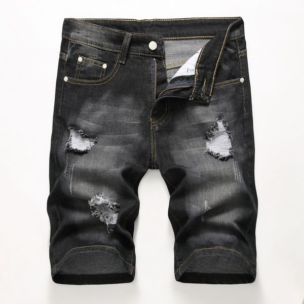 qmgood summer denim shorts for men stretch ripped short jeans fashion casual slim fit elastic hole denim shorts mens clothing, Blue
qmgood summer denim shorts for men stretch ripped short jeans fashion casual slim fit elastic hole denim shorts mens clothing, Blue