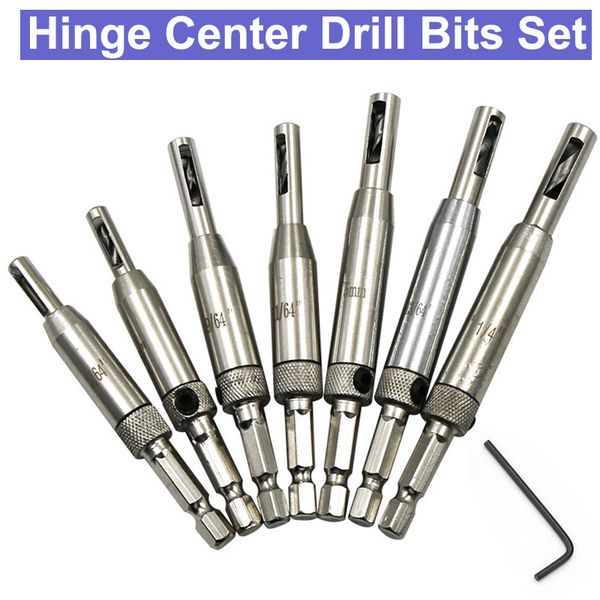 urann 7pcs hss self centering hinge center drill bits set door cabinet punch hole tool 5/64" 7/64" 9/64" 11/64" 13/64&qu
urann 7pcs hss self centering hinge center drill bits set door cabinet punch hole tool 5/64" 7/64" 9/64" 11/64" 13/64&qu