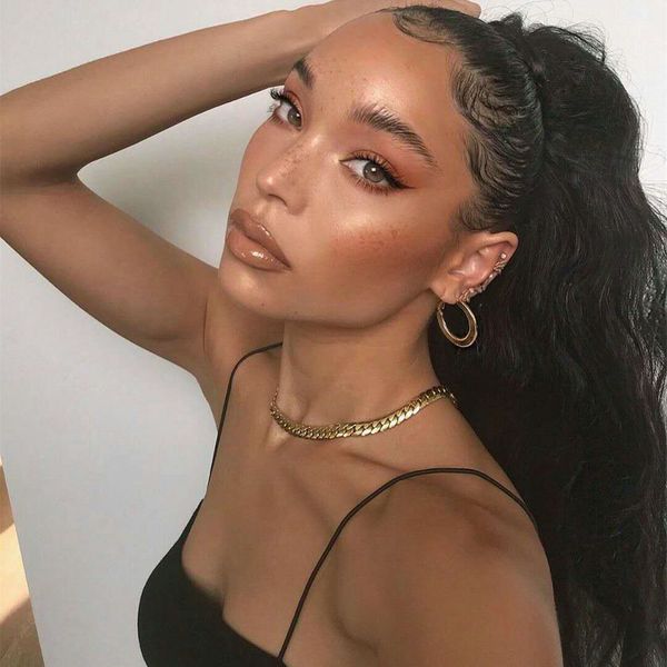 ponytail hairpiece remy human hair light brown one piece hair exensions clip in ponytail real human hair with salon quality 140g/set, Black
ponytail hairpiece remy human hair light brown one piece hair exensions clip in ponytail real human hair with salon quality 140g/set, Black
