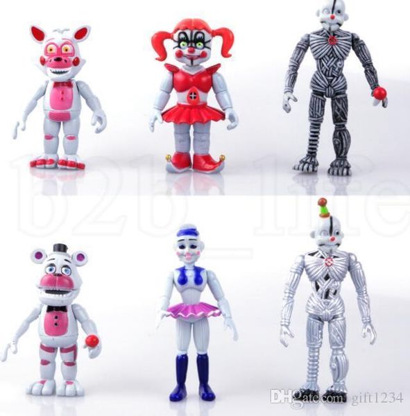 bravo five nights at freddy's 6 pcs fnaf action figures pvc dolls sister editionbear doll baby toy christmas gift
bravo five nights at freddy's 6 pcs fnaf action figures pvc dolls sister editionbear doll baby toy christmas gift