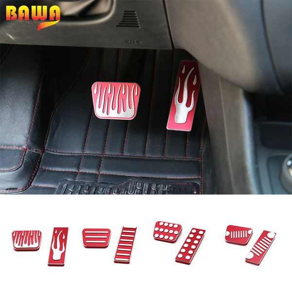 bawa aluminium alloy fuel gas foot brake pedal cover stiker kits for cherokee 2014-2019 interior moulding accessories
bawa aluminium alloy fuel gas foot brake pedal cover stiker kits for cherokee 2014-2019 interior moulding accessories