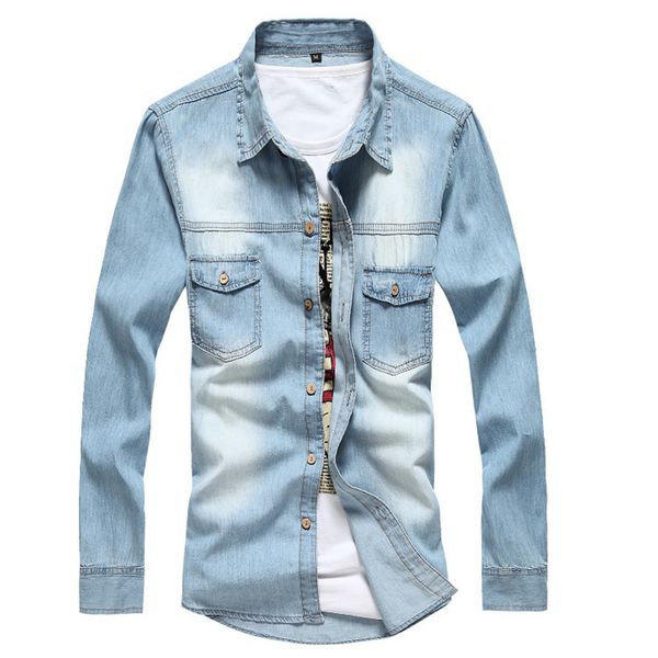 spring new men long sleeve denim shirts spring style male solid slim fit denim shirt jeans shirt camiseta masculina, White;black
spring new men long sleeve denim shirts spring style male solid slim fit denim shirt jeans shirt camiseta masculina, White;black