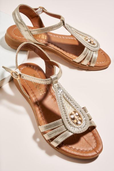 bambi gold women sandals h0564013736, Black