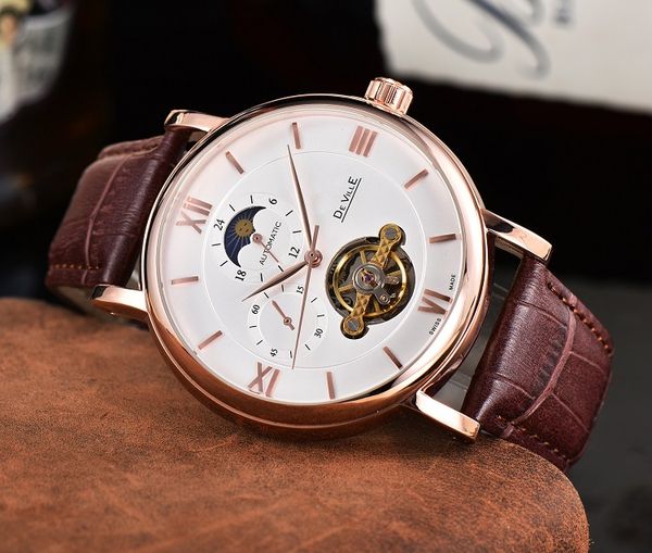 large flywheel luxury mens watches automatic mechanical watch designer watches omeg brand leather strap casual sports style, Slivery;brown
large flywheel luxury mens watches automatic mechanical watch designer watches omeg brand leather strap casual sports style, Slivery;brown