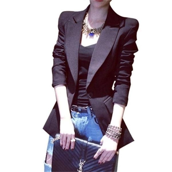 women blazers small suit jacket female long professional wear spring and summer suit new chic jacket size xs-3xl, White;black
women blazers small suit jacket female long professional wear spring and summer suit new chic jacket size xs-3xl, White;black
