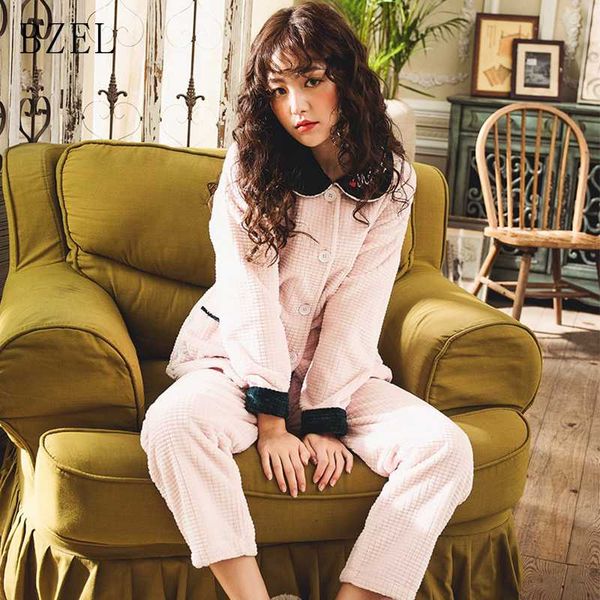 bzel autumn winter women pyjamas sets pajamas sleepwear suit thick warm coral flannel nightgown female cartoon pijama mujer 2pcs, Blue;gray
bzel autumn winter women pyjamas sets pajamas sleepwear suit thick warm coral flannel nightgown female cartoon pijama mujer 2pcs, Blue;gray