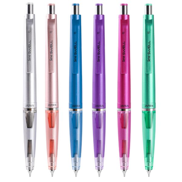 1pcs automatic pencil sv-swell pen tip double retraction protection 0.5/0.7mm activity pencil with eraser head, Blue;orange
1pcs automatic pencil sv-swell pen tip double retraction protection 0.5/0.7mm activity pencil with eraser head, Blue;orange