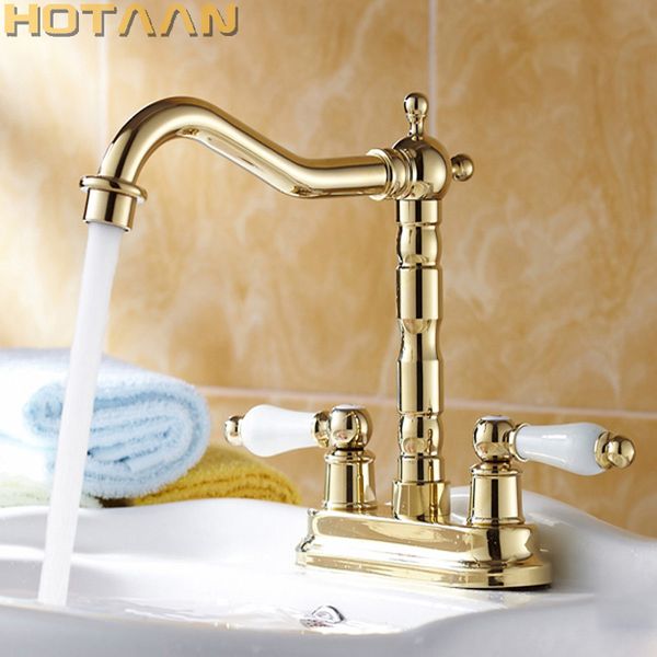 gold color bathroom basin faucet brass dual handle tap and cold mixer banheiro torneira vanity tap yt-5067
gold color bathroom basin faucet brass dual handle tap and cold mixer banheiro torneira vanity tap yt-5067