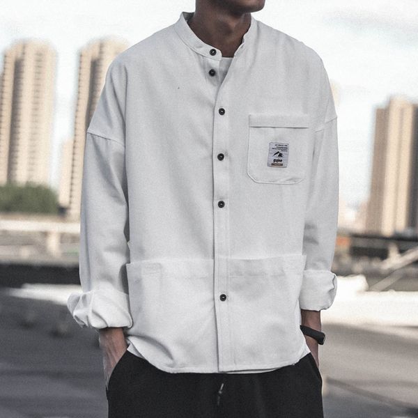 casual men long sleeve shirt autumn new korean men casual long sleeve shirt with cufflink khaki mixers parklees hh50cs, White;black
casual men long sleeve shirt autumn new korean men casual long sleeve shirt with cufflink khaki mixers parklees hh50cs, White;black