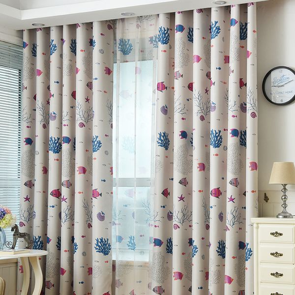new 1piece children kids bedroom sea printed curtain blackout curtain for living room door window treatment
new 1piece children kids bedroom sea printed curtain blackout curtain for living room door window treatment