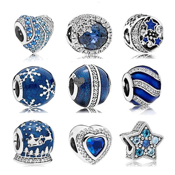 925 sterling silver christmas blue charm fit original bracelet &bangles women fashion jewelry cms1511
925 sterling silver christmas blue charm fit original bracelet &bangles women fashion jewelry cms1511