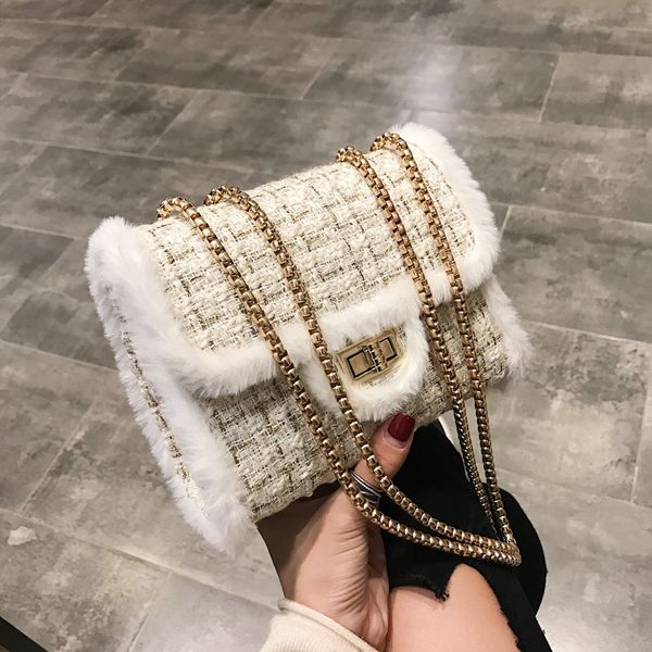 women messenger bags wool fur shoulder bag small chain flap crossbody bag design female handbag bolsas feminina black
women messenger bags wool fur shoulder bag small chain flap crossbody bag design female handbag bolsas feminina black