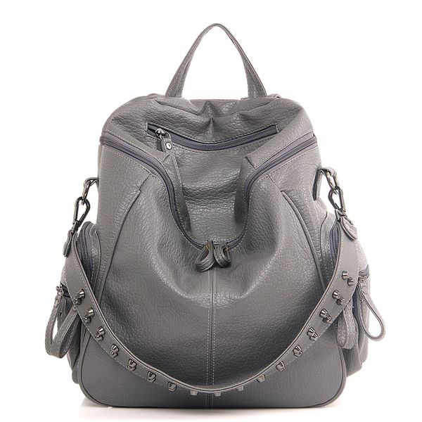 new style backpack women's bag fashion rivet bucket bag large capacity schoolbag backpack a generation of fat
new style backpack women's bag fashion rivet bucket bag large capacity schoolbag backpack a generation of fat