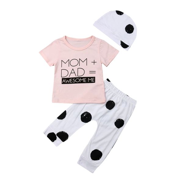 newborn baby girl boy t-shirt pants trousers hat 3pc outfit clothes 1-3years, Pink;blue
newborn baby girl boy t-shirt pants trousers hat 3pc outfit clothes 1-3years, Pink;blue