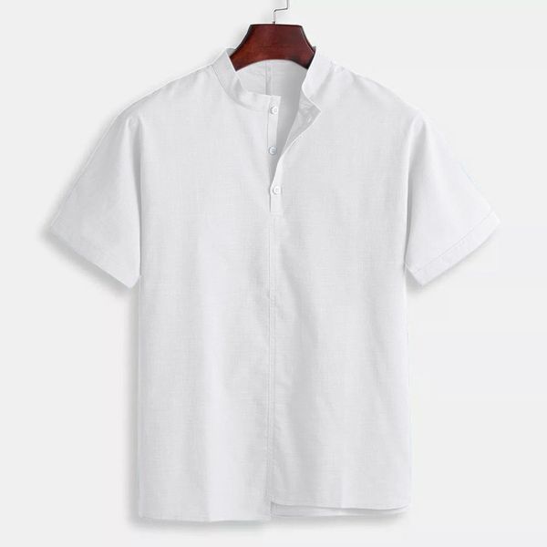 men's shirts casual baggy cotton linen shirt men solid stand collar short sleeve shirts blouses camisa masculina, White;black
men's shirts casual baggy cotton linen shirt men solid stand collar short sleeve shirts blouses camisa masculina, White;black
