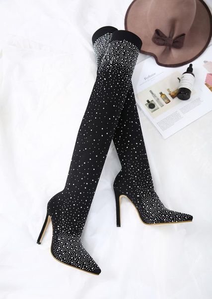 high heels knee-high boots party boots botas size 35-43 big size thin high heel women shoes zapatos de mujer, Black
high heels knee-high boots party boots botas size 35-43 big size thin high heel women shoes zapatos de mujer, Black