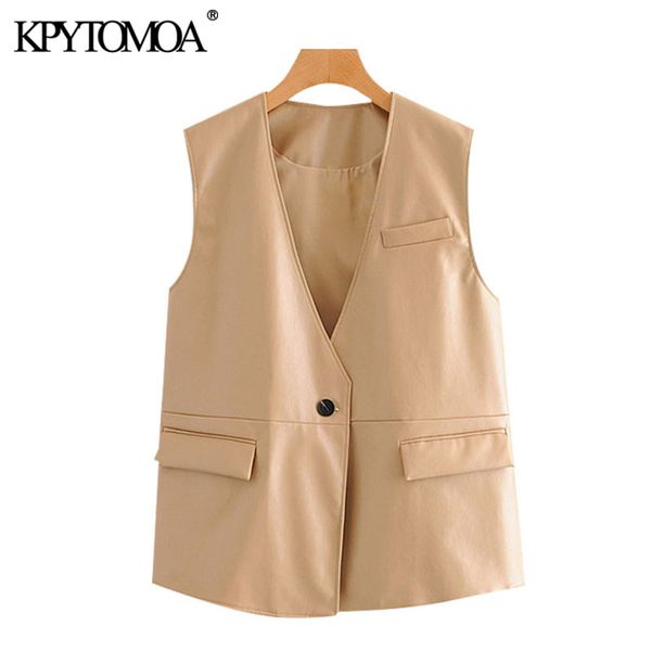 women's vests kpytomoa women 2021 fashion single button faux leather waistcoat vintage v neck sleeveless loose female vest outerwear ch, Black;white
women's vests kpytomoa women 2021 fashion single button faux leather waistcoat vintage v neck sleeveless loose female vest outerwear ch, Black;white