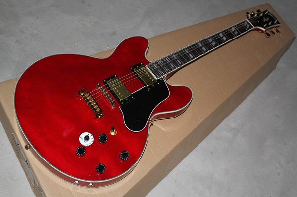Factory cu tom jazz red color 5qtp maple e model emi hollow body double f hole jazz electric guitar good quality guitar
Factory cu tom jazz red color 5qtp maple e model emi hollow body double f hole jazz electric guitar good quality guitar