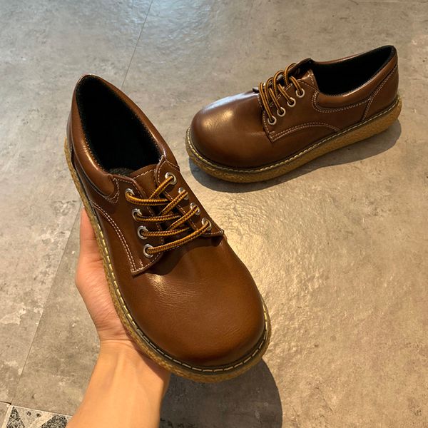 casual woman platform shoes creepers 2019 fashion women's british style oxfords round toe flats autumn modis retro, Black
casual woman platform shoes creepers 2019 fashion women's british style oxfords round toe flats autumn modis retro, Black