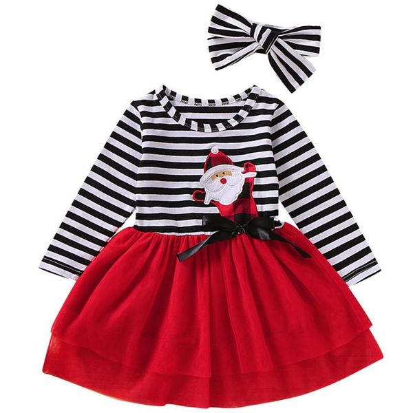 christmas girls dresses 2 pcs set stripe printted party dress and headband cute xmas santa kids dresses for girls vestidos d30, White
christmas girls dresses 2 pcs set stripe printted party dress and headband cute xmas santa kids dresses for girls vestidos d30, White