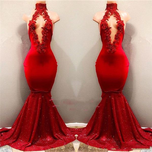 keyhole red mermaid prom dresses 2019 lace appliques aso ebi nigeria formal party dress mermaid plus size evening gowns, Black
keyhole red mermaid prom dresses 2019 lace appliques aso ebi nigeria formal party dress mermaid plus size evening gowns, Black