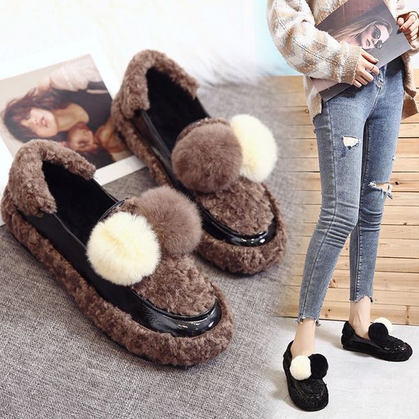shallow mouth round toe slip on shoes for women loafers with fur casual female sneakers women's moccasins flats modis slip-on, Black
shallow mouth round toe slip on shoes for women loafers with fur casual female sneakers women's moccasins flats modis slip-on, Black