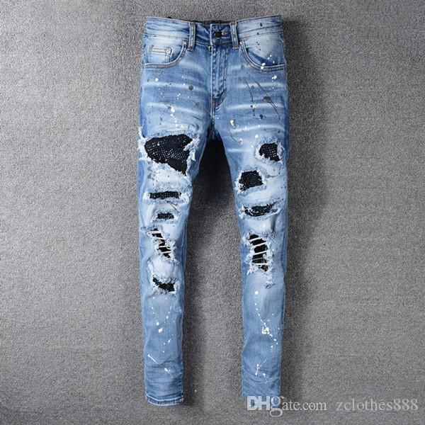new mens designer jeans luxury mens zipper jeans para hombre ripped denim pants mens designer uxury pants size 28-42, Blue
new mens designer jeans luxury mens zipper jeans para hombre ripped denim pants mens designer uxury pants size 28-42, Blue