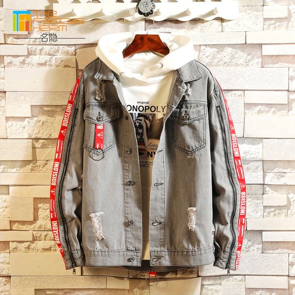 new explosion models cotton men's jacket hole autumn korean version of the trend of self-cultivation youth casual denim jacket men', Black;brown
new explosion models cotton men's jacket hole autumn korean version of the trend of self-cultivation youth casual denim jacket men', Black;brown