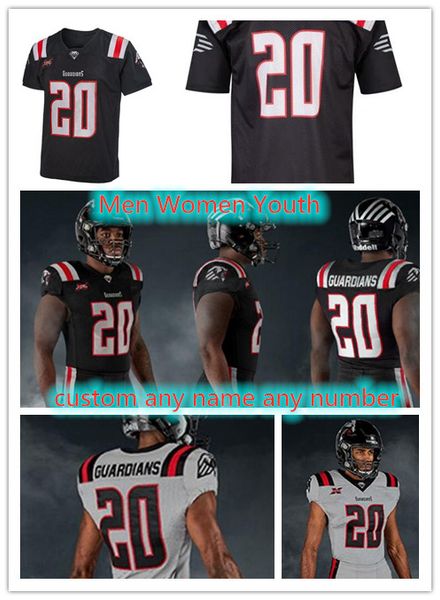 custom 2020 guardians xfl football jersey 14 matt mcgloin agasiva terrence demarcus ayers tj barnes keenen brown garrett brumfield deluca, Black;red
custom 2020 guardians xfl football jersey 14 matt mcgloin agasiva terrence demarcus ayers tj barnes keenen brown garrett brumfield deluca, Black;red