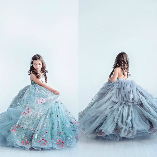 embroidery flower girl dresses for wedding lace spaghetti cute little girls pageant dress tiered skirts first holy communion gowns, White;blue
embroidery flower girl dresses for wedding lace spaghetti cute little girls pageant dress tiered skirts first holy communion gowns, White;blue
