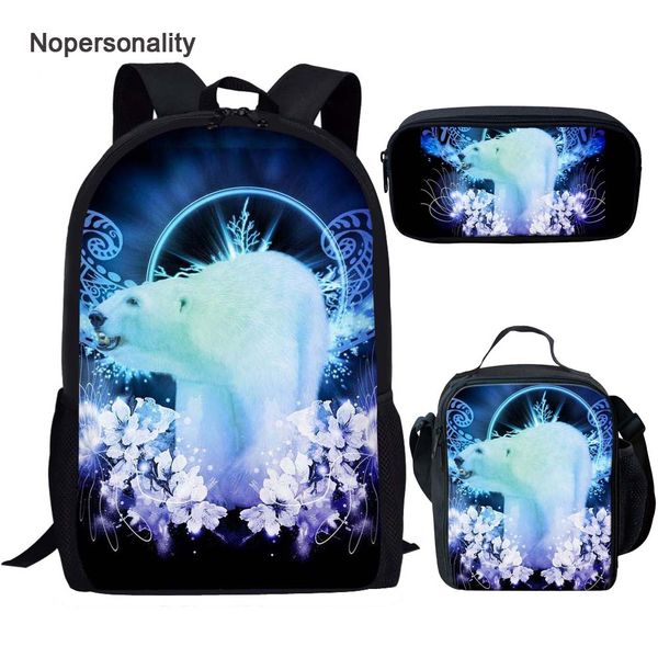 nopersonality preppy polar bear print school bag set for student boys girls 3d children schoolbags primary junior kids bookbags
nopersonality preppy polar bear print school bag set for student boys girls 3d children schoolbags primary junior kids bookbags