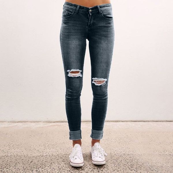 ripped jeans for women seasons light colour streetwear denim jeans casual holed washing ripped tight pencil pants plus, Blue
ripped jeans for women seasons light colour streetwear denim jeans casual holed washing ripped tight pencil pants plus, Blue