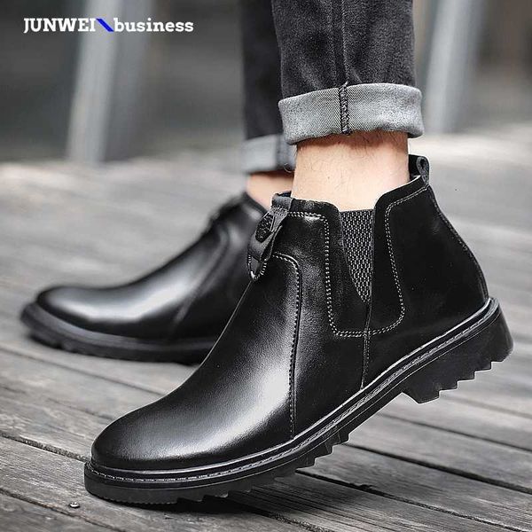 autumn early winter genuine shoes plush warm snow men casual cow leather male footwear man ankle boots 4, Black 
autumn early winter genuine shoes plush warm snow men casual cow leather male footwear man ankle boots 4, Black